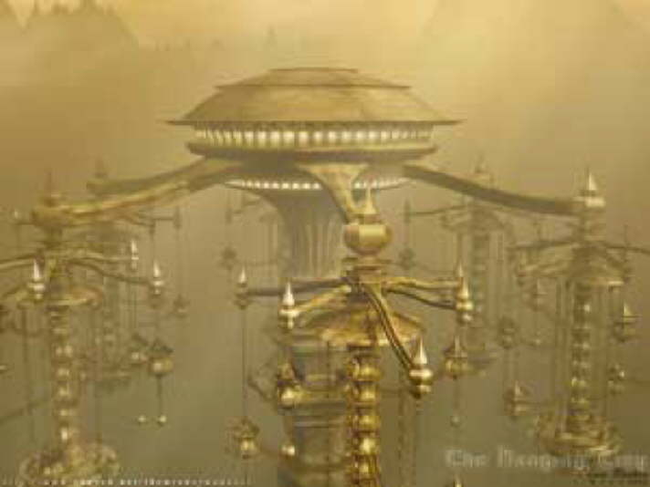 Stadt in Gold